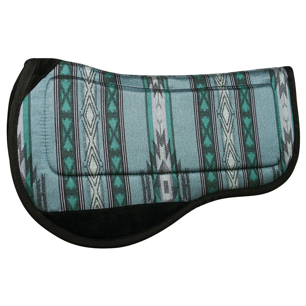 22669T Reinsman Contoured Trail Pad With Tacky-Too Backing - Santa Fe Aquamarine