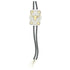 22822 Rectangle Long Horn Star Design Bolo Tie