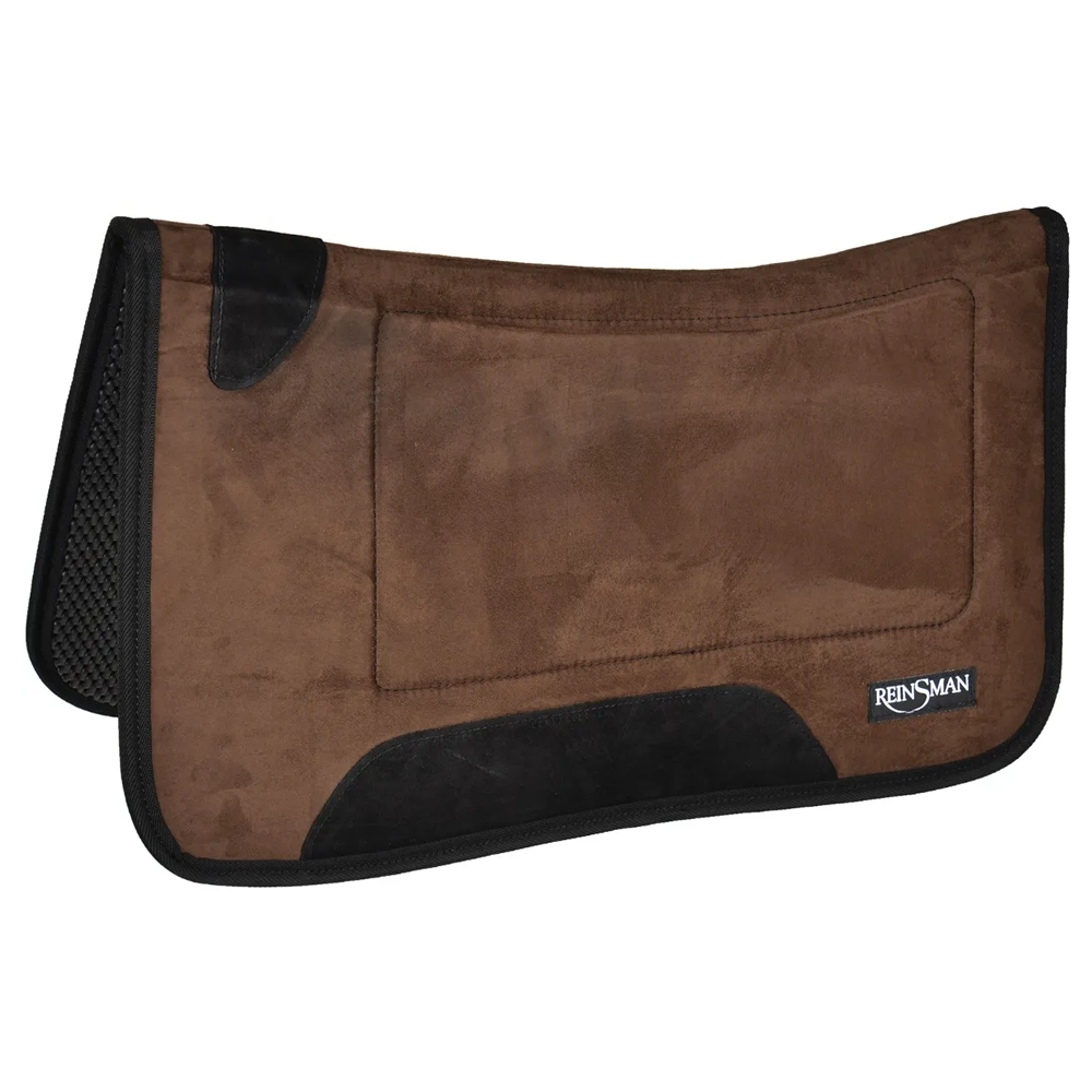 24696T Reinsman Square Contour Trail Saddle Pad Tacky Too - Java Microsuede