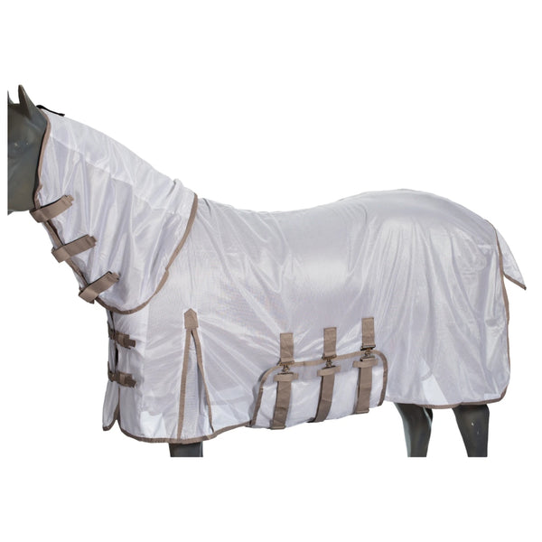 24QWECS-AT Horze Defense Combo Neck Fly Sheet - Atmosphere