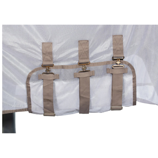 24QWECS-AT Horze Defense Combo Neck Fly Sheet - Atmosphere