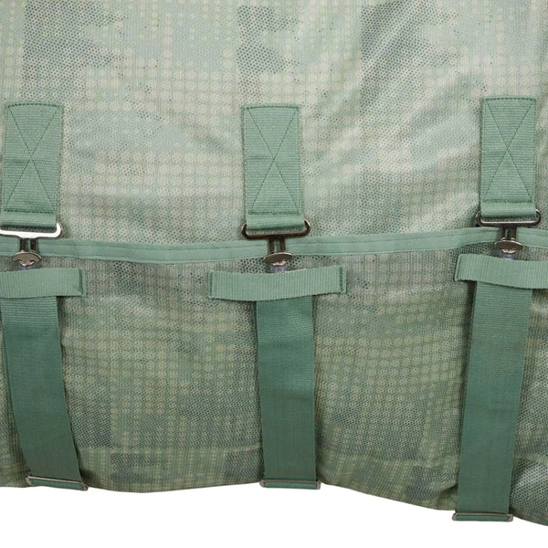 24QWECS-NDGR Horze Defense Combo Neck Fly Sheet - New Extremes Dot