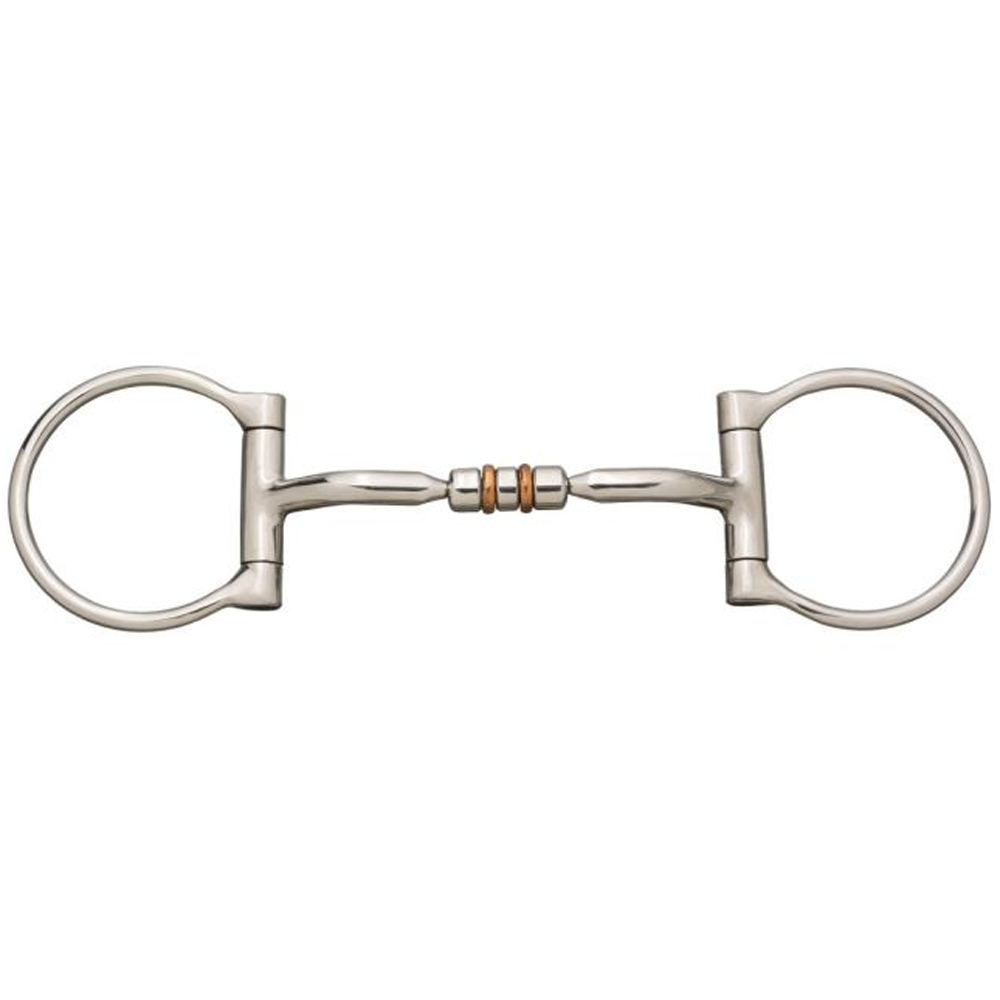 255057 Tough 1 Stainless Steel 3 Piece Tongue Relief Dee Ring Bit