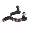 25508-56-00 Weaver Leather Youth Spur with Flower Design - Black