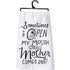 26949 Primitives by Kathys Open My Mouth My Mother Comes Out Kitchen Towel