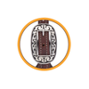 30-0176-BR Weaver Leather Basin Cowboy Thin Spur Straps - Brown