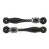 30-0296-BK Weaver Leather Basket Weave Spotted Bridle Leather Spur Straps - Black
