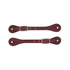 30-0666 Weaver Leather Latigo Leather Ladies Spur Straps - Burgundy