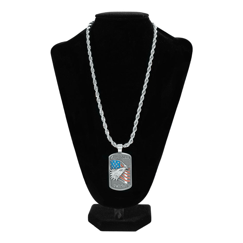 32174 Twister Men's 24" American Eagle Patriot Necklace