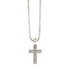 32178 Twister Men's Necklace 22" Floral Engraved Cross