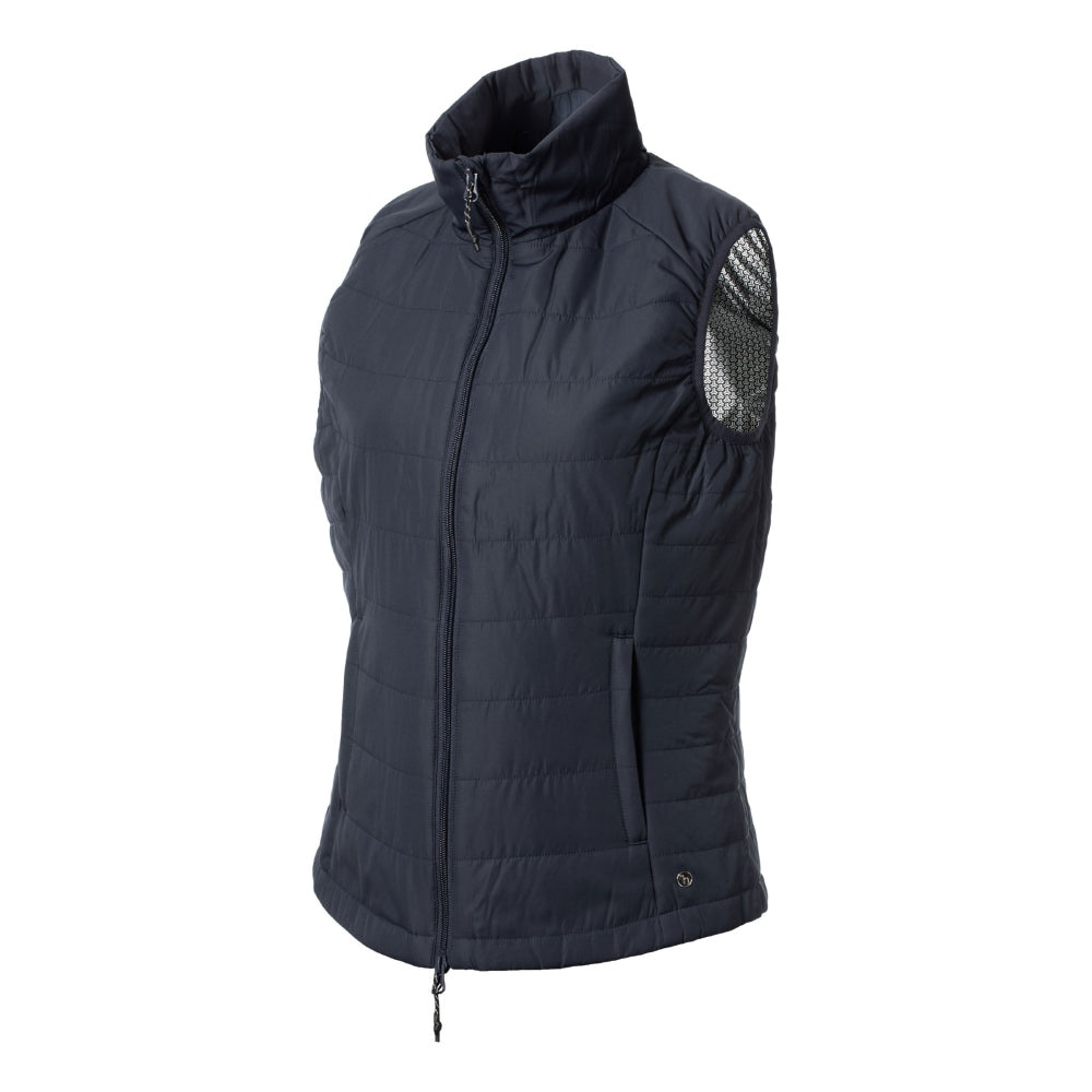 33GRGK9-BOBL Horze Women's Aloise Heated Padded Vest - Black Oyster