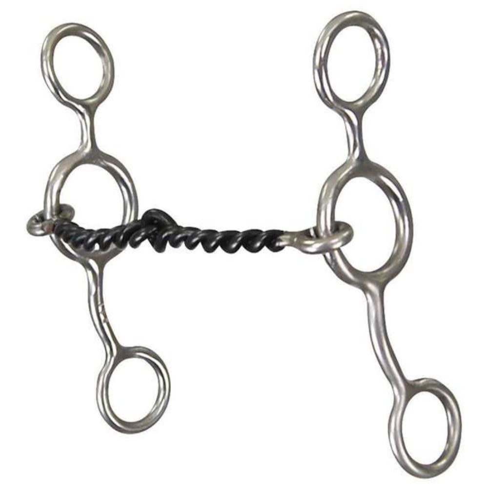 341 Reinsman Junior Cowhorse Twisted Sweet Iron Snaffle Bit - 5 inch