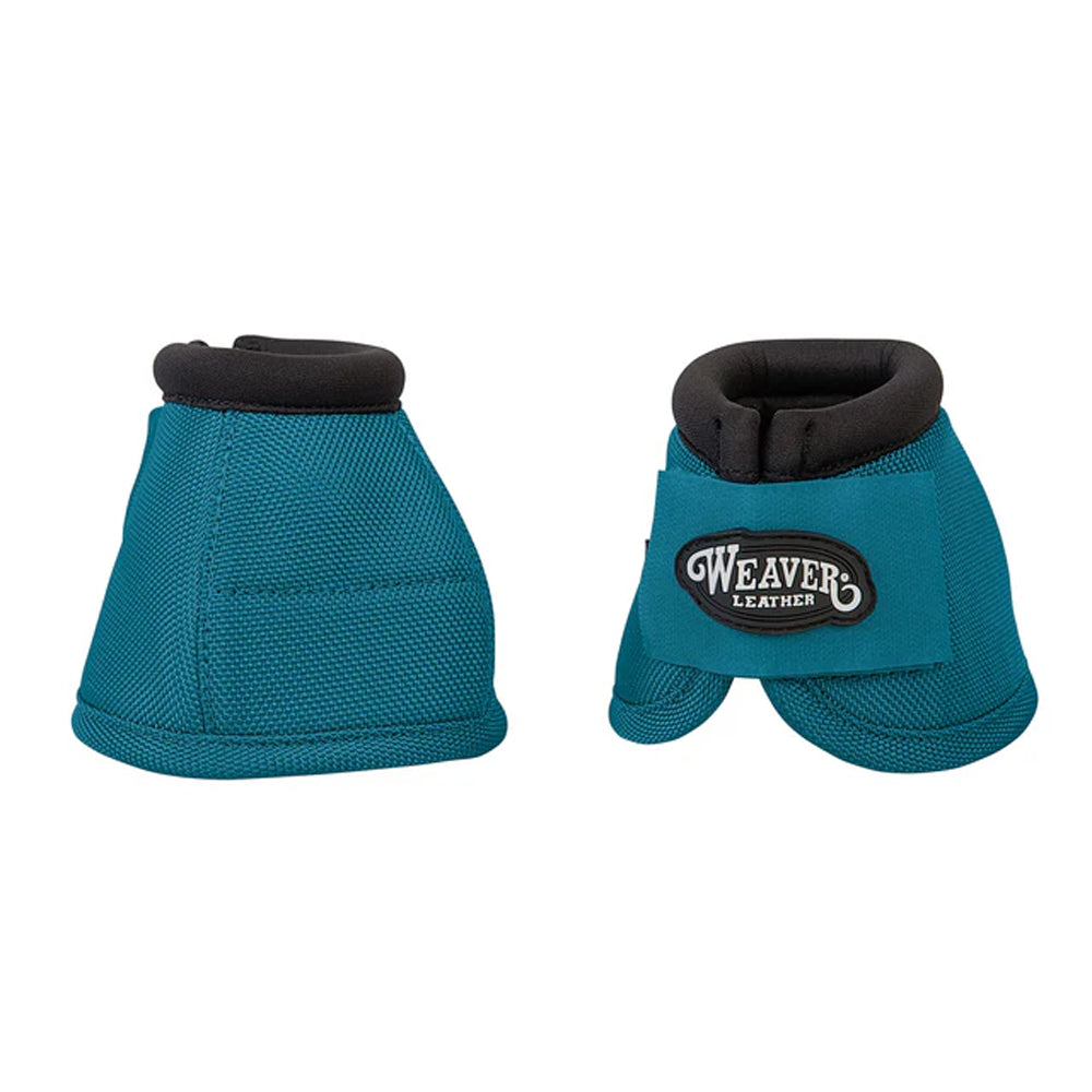 35-4277-S8 Weaver No-Turn Bell Boots - Turquoise Large