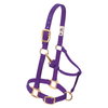 35-5035-PU Weaver Original Adjustable Chin and Throat 3/4" Arab/Cob Snap Halter - Purple