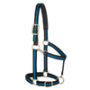 35-6065-BL Weaver Leather Padded Breakaway Adjustable Chin & Throat Snap Halter - Blue Striped