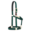 35-6065-GR Weaver Leather Padded Breakaway Adjustable Chin & Throat Snap Halter - Green Striped