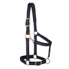 35-6065-PU Weaver Leather Padded Breakaway Adjustable Chin & Throat Snap Halter - Purple Striped