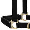 35-6075-BK Weaver Leather Padded Breakaway Adjustable Chin and Throat Snap Halter - Solid Black