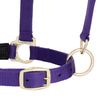 35-6075-PU Weaver Leather Padded Breakaway Adjustable Chin and Throat Snap Halter - Solid Purple