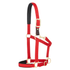 35-6075-RD Weaver Leather Padded Breakaway Adjustable Chin and Throat Snap Halter - Solid Red