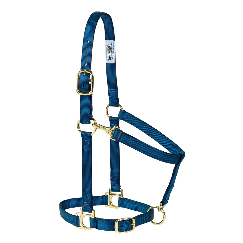 35005-50-07 Weaver Leather High Density Adjustable Chin and Throat Snap Halter - Navy