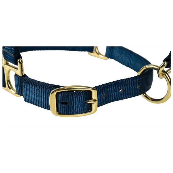 35005-50-07 Weaver Leather High Density Adjustable Chin and Throat Snap Halter - Navy