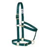 35005-50-25 Weaver Leather High Density Adjustable Chin and Throat Snap Halter -Hunter Green