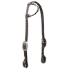 35300-01 Weaver Leather Patterned Polyester Sliding One Ear Headstall