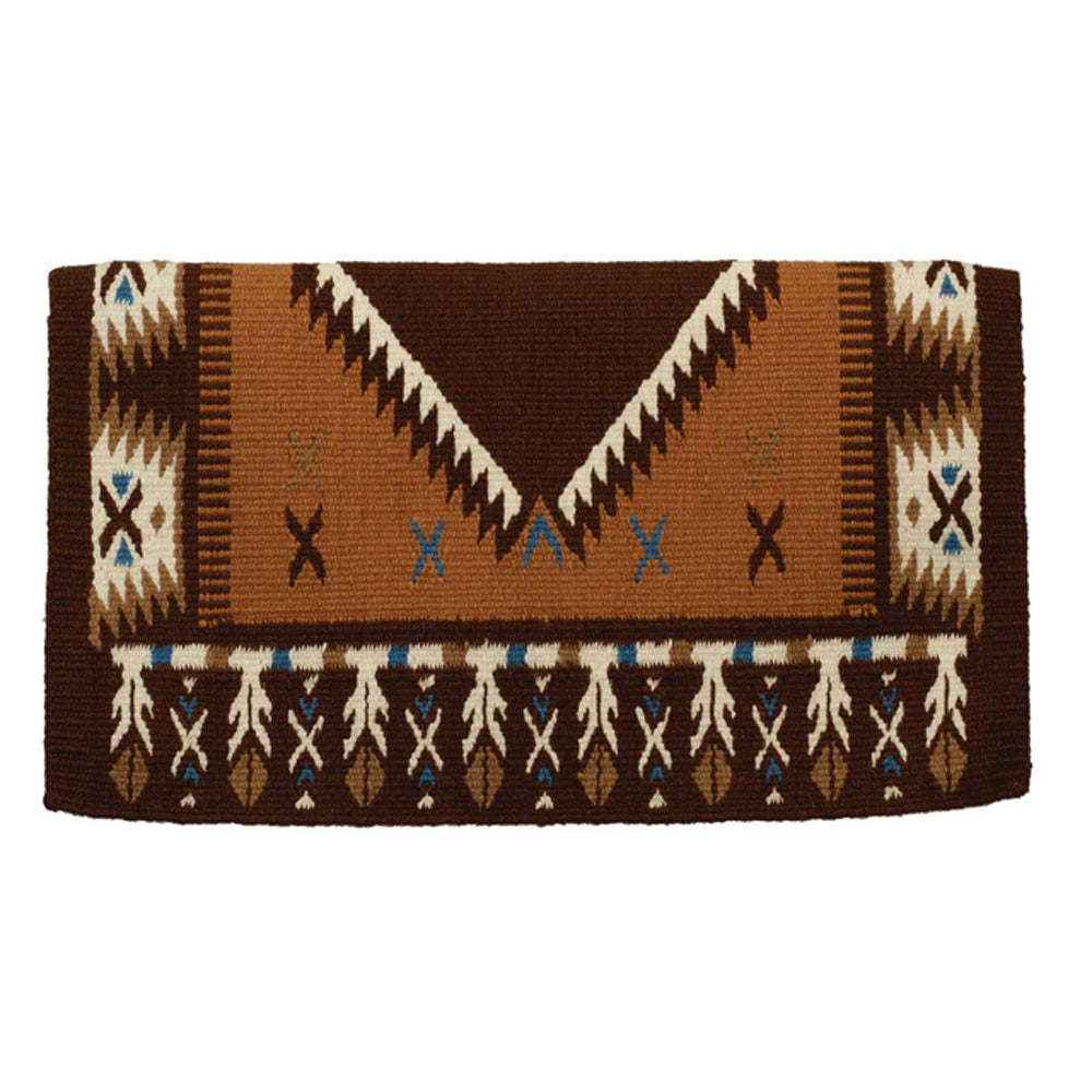 36306-66-489 Weaver New Zealand Wool Show Blanket - Chestnut/Buckskin/Cream