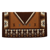 36306-66-489 Weaver New Zealand Wool Show Blanket - Chestnut/Buckskin/Cream