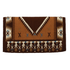 36306-66-489 Weaver New Zealand Wool Show Blanket - Chestnut/Buckskin/Cream