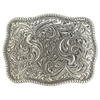3700011 Nocona Men's Scroll Engraved Rope Edge Belt Buckle
