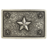 3700013 Nocona Men's Western Belt Buckle - Rectangle Stars & Floral Engraved