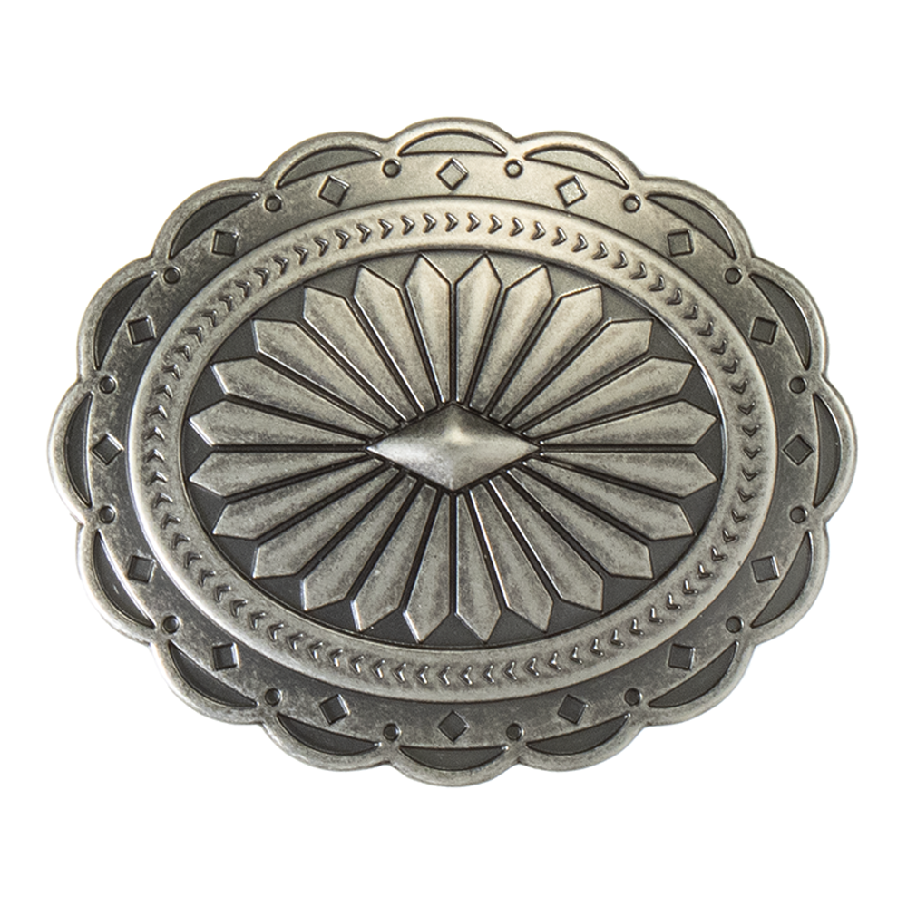 37901 Blazin Roxx Diamond Sunburst Oval Buckle