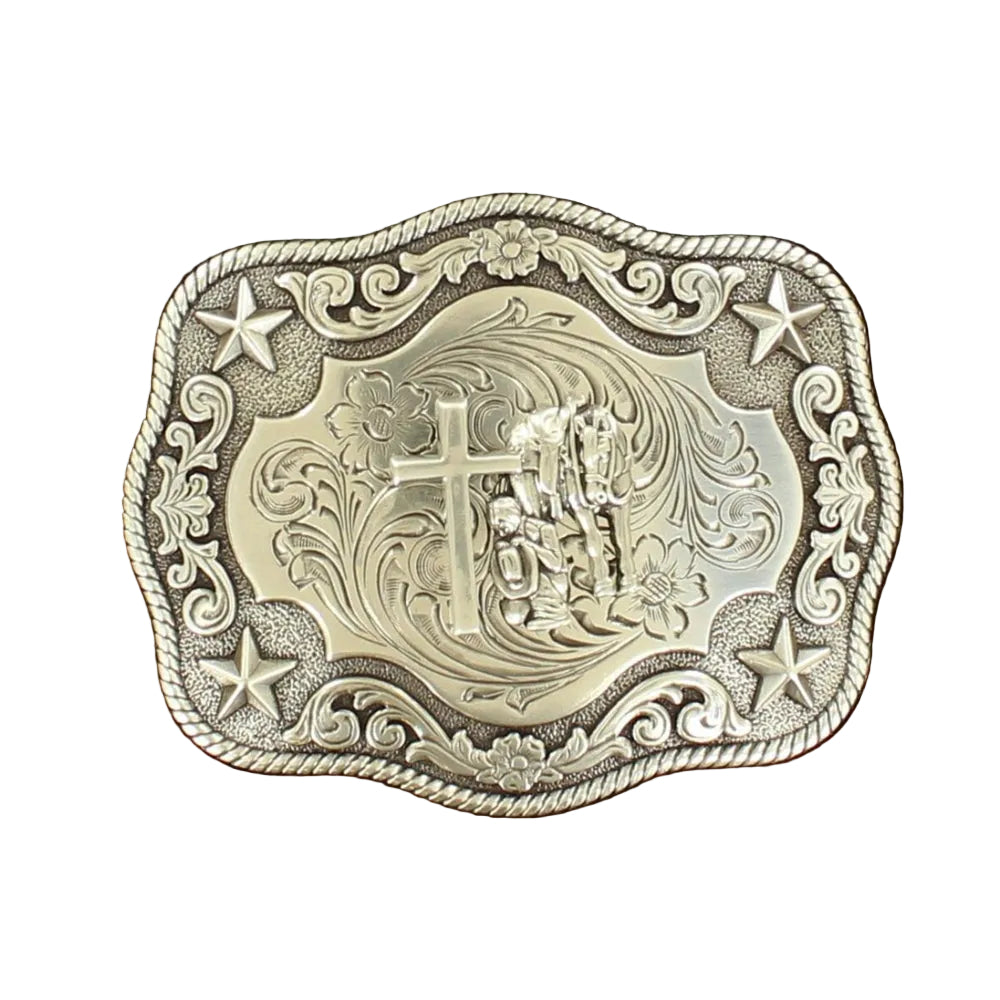 3798659 Nocona Cowboy Praying Belt Buckle