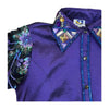 38515 Royal Highness Youth Stretch Taffeta Show Shirt w/ Daisey Sheer Sleeves - Purple