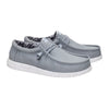 40700-007 Hey Dude Men's Wally Stretch Canvas Comfort Shoe - Light Grey