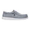 40700-007 Hey Dude Men's Wally Stretch Canvas Comfort Shoe - Light Grey