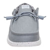 40700-007 Hey Dude Men's Wally Stretch Canvas Comfort Shoe - Light Grey