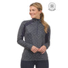 40750 Kerrits Women's First Level Quarter Zip Stretch Fleece Tech Top - Galaxy Blue Bit of Color