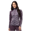 40776 Kerrits Women's Traverse Quarter Zip Fleece Tech Top - Elderberry Fantasy Fillies