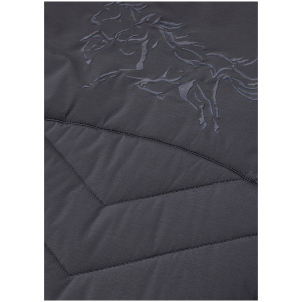 40787 Kerrits Women's Core Motion Quilted Riding Vest - Carbon Giddy Up