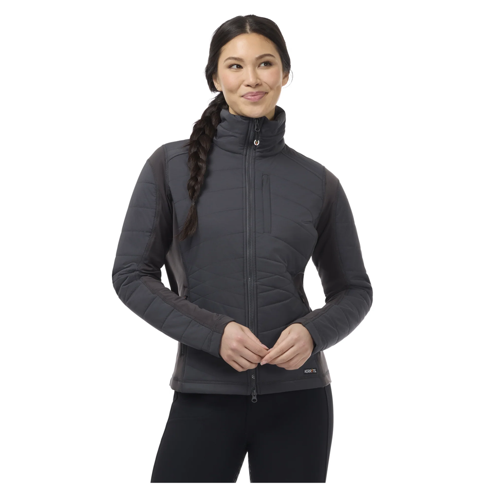 40790 Kerrits Women's Horse Harmony Quilted Jacket - Carbon