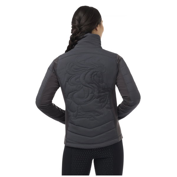 40790 Kerrits Women's Horse Harmony Quilted Jacket - Carbon