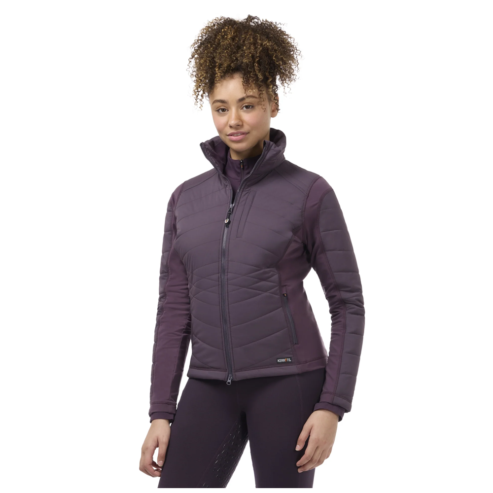 40790 Kerrits Women's Horse Harmony Quilted Jacket - Elderberry