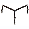 4280-0001 Circle Y Straight Floral Tooled Breast Collar/Breast Strap Walnut