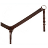 4280-1101 Circle Y Julie Goodnight Straight Diamond Tooled Breast Collar Breast Strap - Walnut