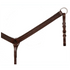 4280-1101 Circle Y Julie Goodnight Straight Diamond Tooled Breast Collar Breast Strap - Walnut