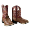 443010004 Twister Luca Toddler Western Boot - Red & Brown