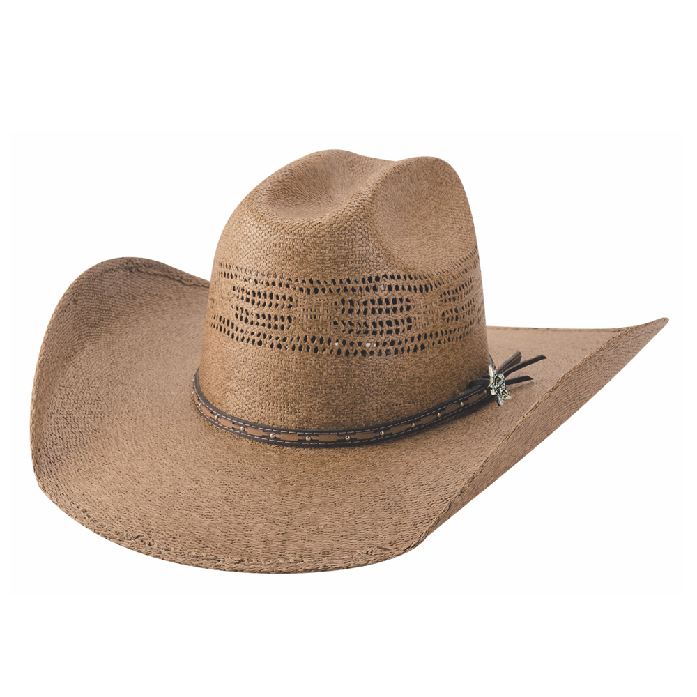 5029 Bullhide Hats Road to Vegas 25X Straw Western Cowboy Hat - Pecan
